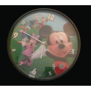 Mickey Mouse Wall Clock With Disney Characters C05 C